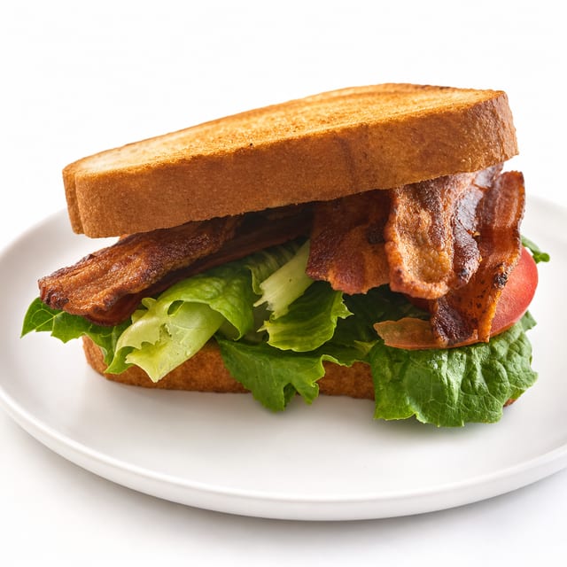 BLT Bacon, Lettuce and Tomatoes with One Side.