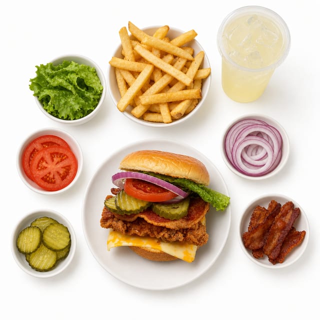 Crispy Chicken Club Combo.