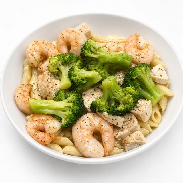 Shrimp and Broccoli.