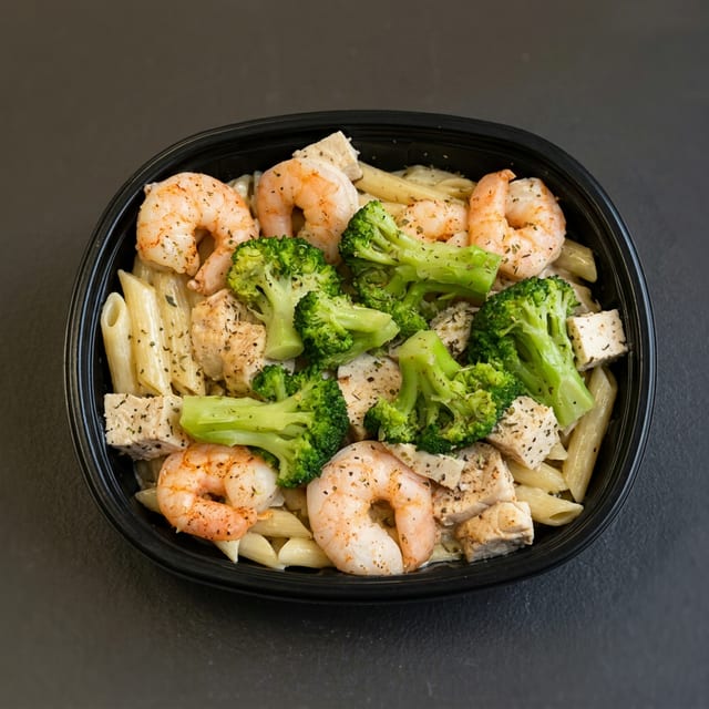 Shrimp and Broccoli.