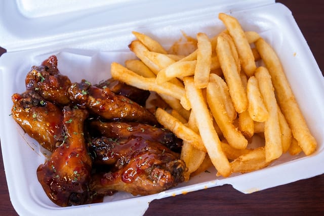 6pc Wings and side